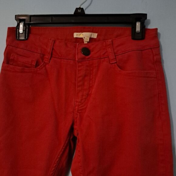 Maje Broder Tomette Skinny Jeans Size 24 Red NWT - Picture 11 of 13